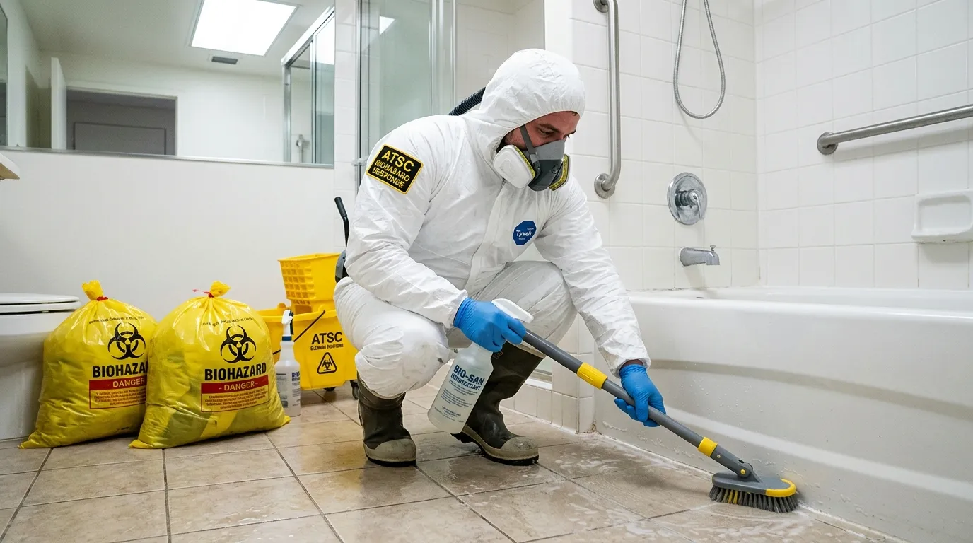 Decontamination equipment deployed for Blood Cleanup in Moreno Valley